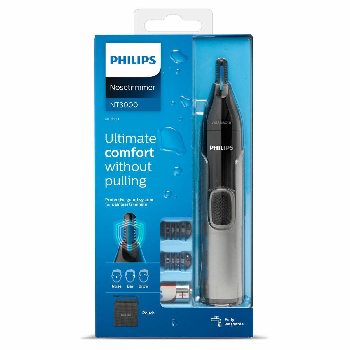 Hårtrimmer for Nese og Ører Philips series 5000